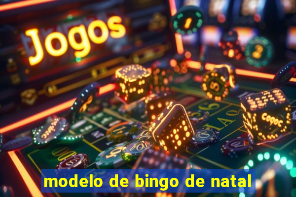 modelo de bingo de natal